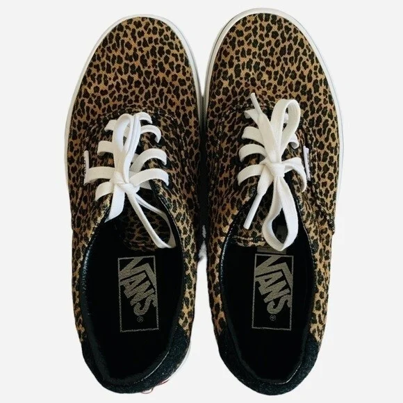VANS Leopard Print White Brown Unisex Skate Sneakers Men’s Size 5 - Picture 8 of 10